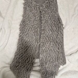 Mystree Cozy Gray Textured Knit Vest
